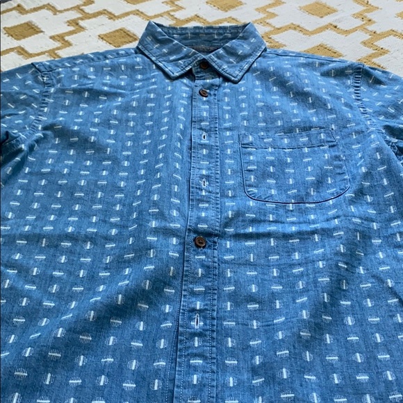 Shirt sleeve patterned button down - Picture 3 of 6